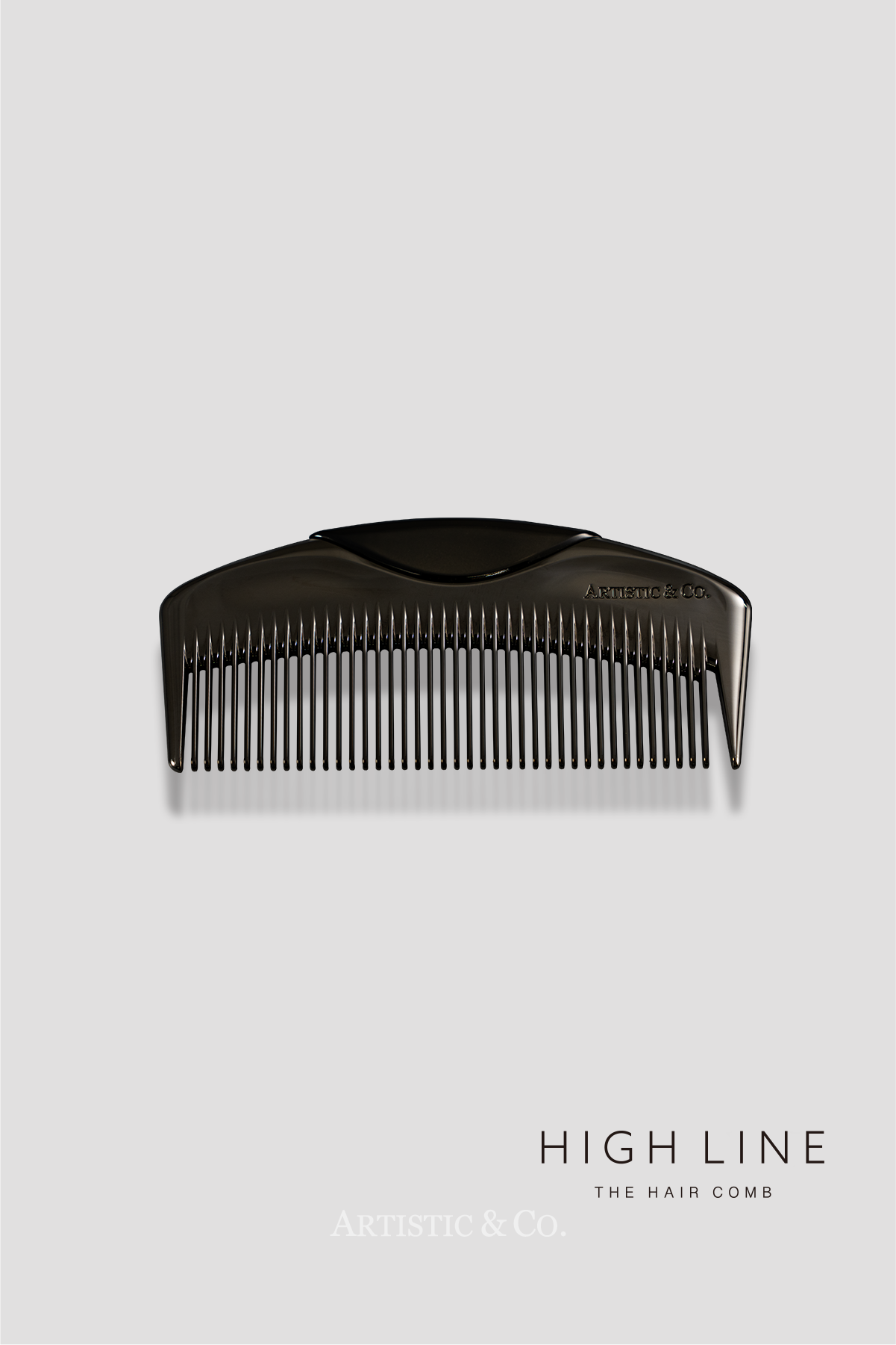 ハイライン ザ ヘアコーム (半月 ブラック)