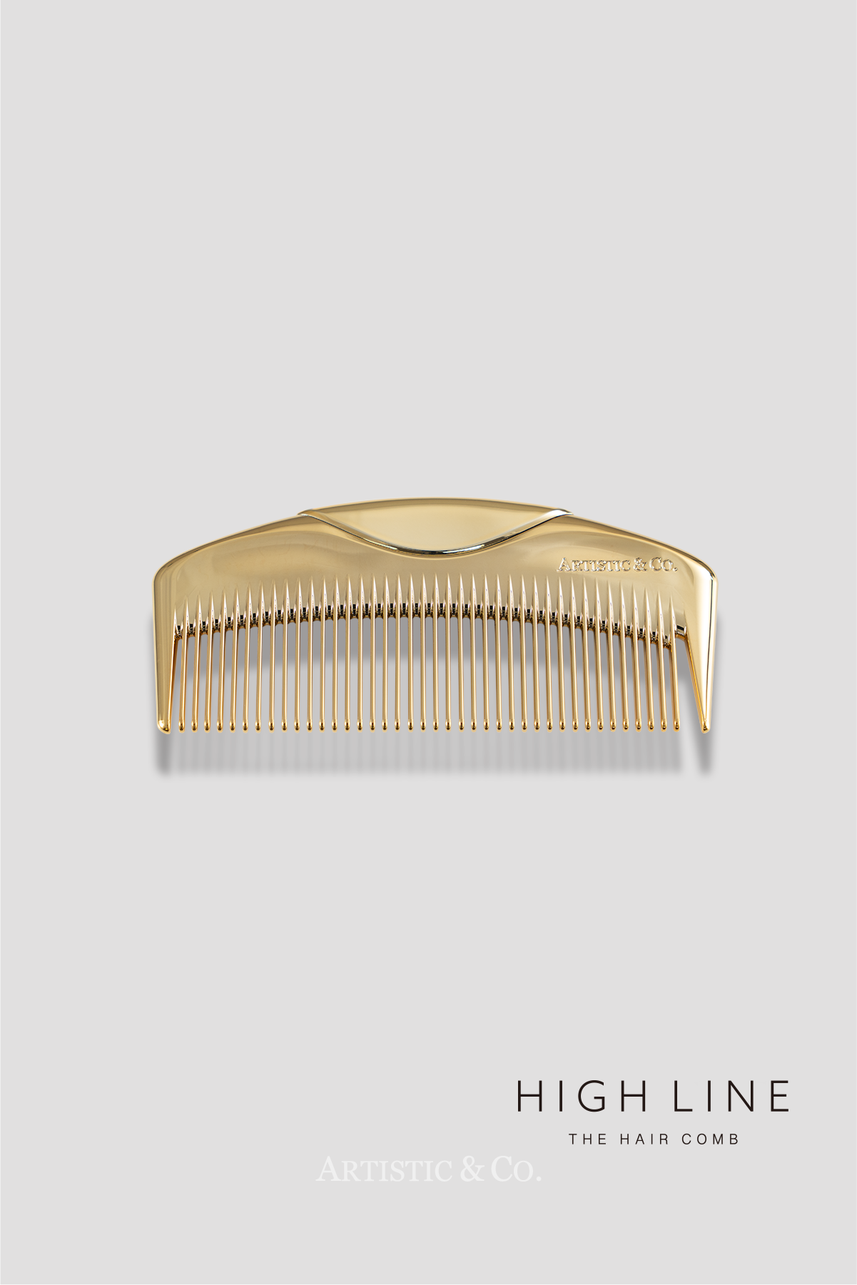 ハイライン ザ ヘアコーム (半月 ゴールド)